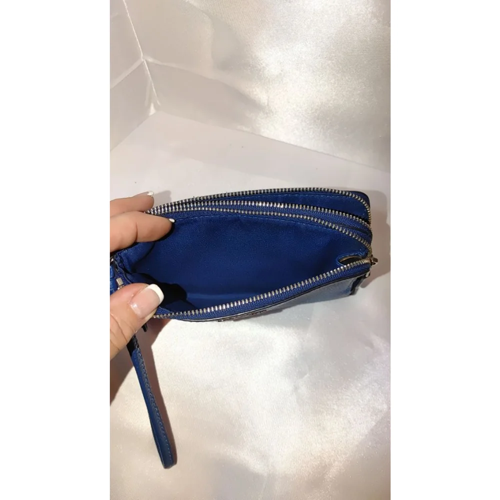 Coach Sadie Pebbled Leather Wristlet